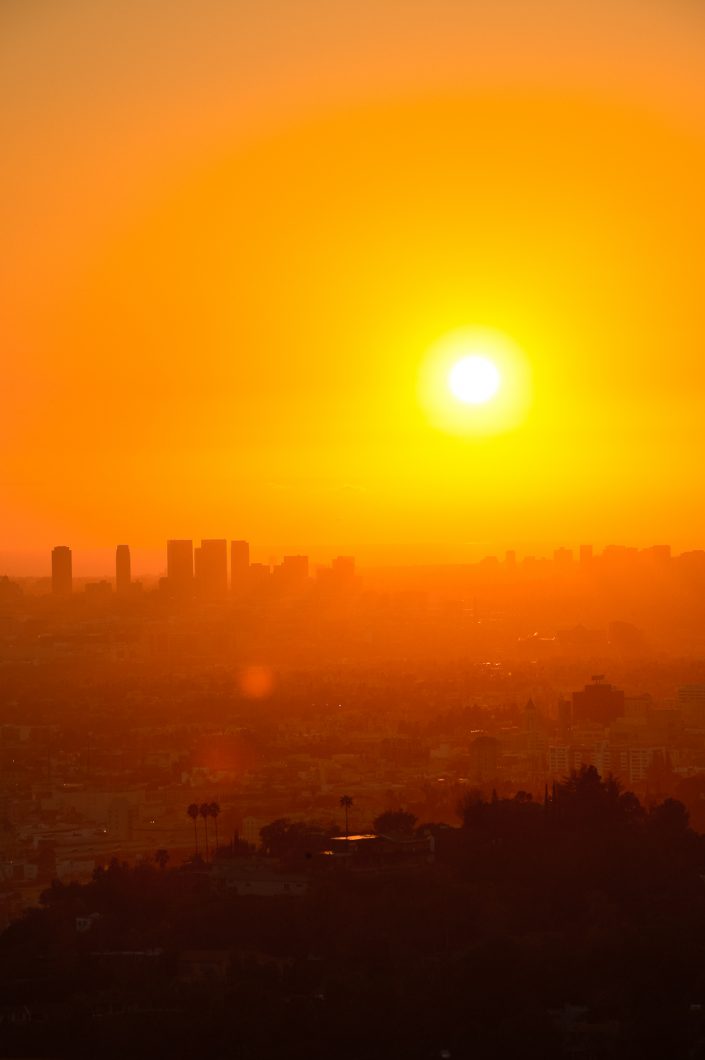sunset on Los Angeles