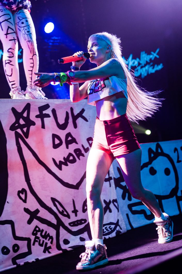Die Antwoord plays at the Montreux Jazz Festival 2015