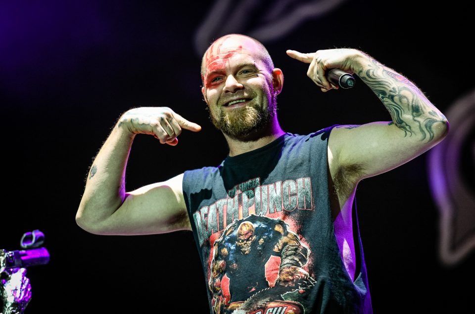 Five finger death Punch plays at Greenfield Festival 2017