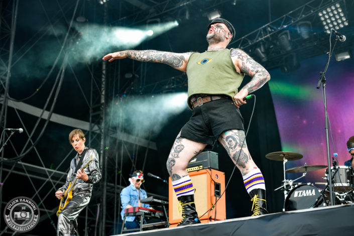 Turbonegro plays at the Download Festival Paris - 2018
