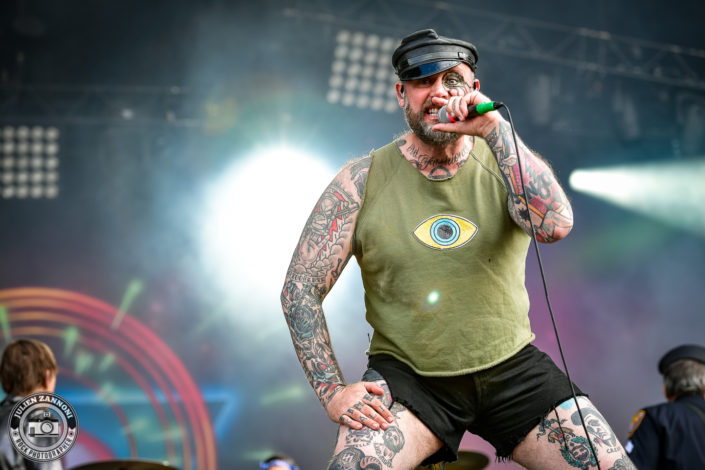 Turbonegro plays at the Download Festival Paris - 2018