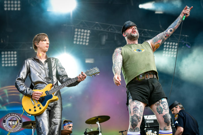 Turbonegro plays at the Download Festival Paris - 2018