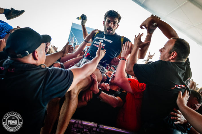 Ultra Vomit plays at the Download Festival Paris - 2018