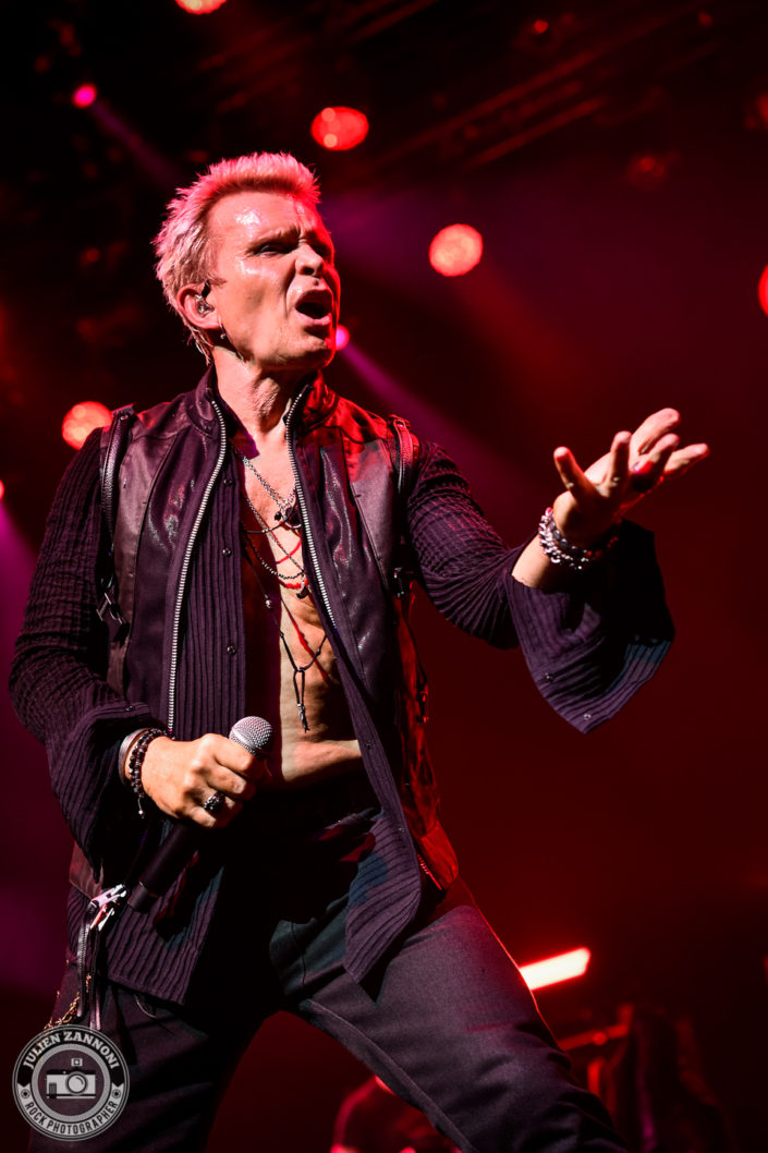 Billy Idol plays at the Montreux Jazz Festival 2018