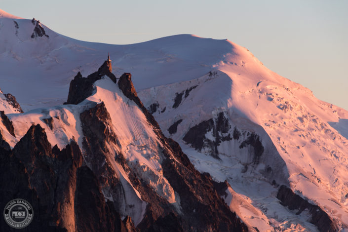 Sunset on the Mont Blanc range
