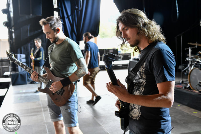 Voice of Ruin is seen in backstage during Rock Altitude Festival 2018 (Switzerland)