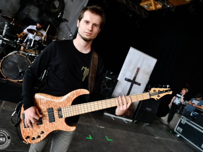 Voice of Ruin is seen in backstage during Rock Altitude Festival 2018 (Switzerland)