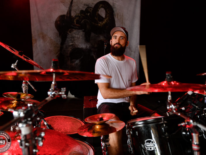 Voice of Ruin is seen in backstage during Rock Altitude Festival 2018 (Switzerland)