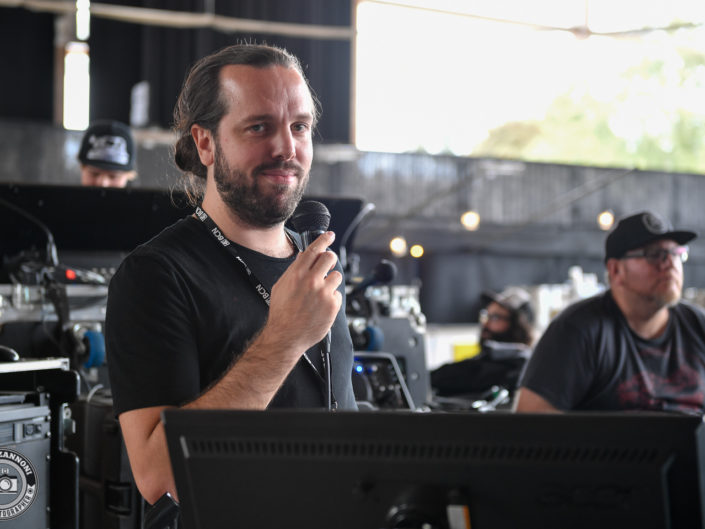 Voice of Ruin is seen in backstage during Rock Altitude Festival 2018 (Switzerland)