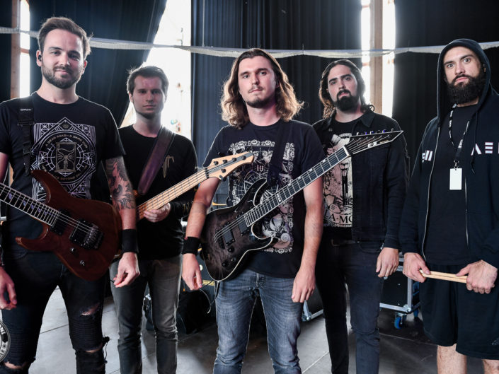 Voice of Ruin is seen in backstage during Rock Altitude Festival 2018 (Switzerland)