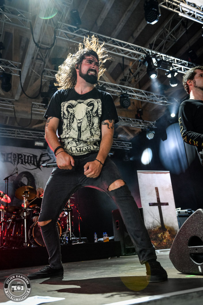 Voice of Ruin is seen on stage during Rock Altitude Festival 2018 (Switzerland)