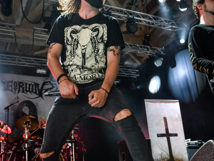 Voice of Ruin is seen on stage during Rock Altitude Festival 2018 (Switzerland)