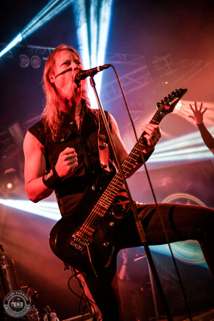 Ensiferum is seen on stage during Octopode Festival 2018 (Switzerland)