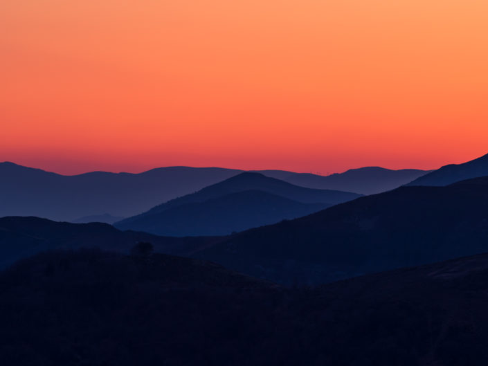 Sunset in Ardèche