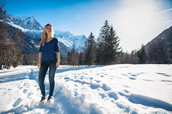 Photoshoot with Marilou Roubaud in Chamonix