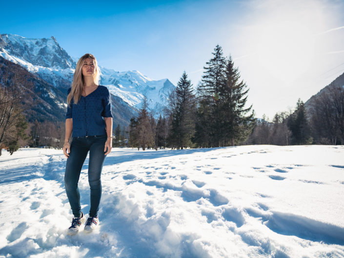 Photoshoot with Marilou Roubaud in Chamonix