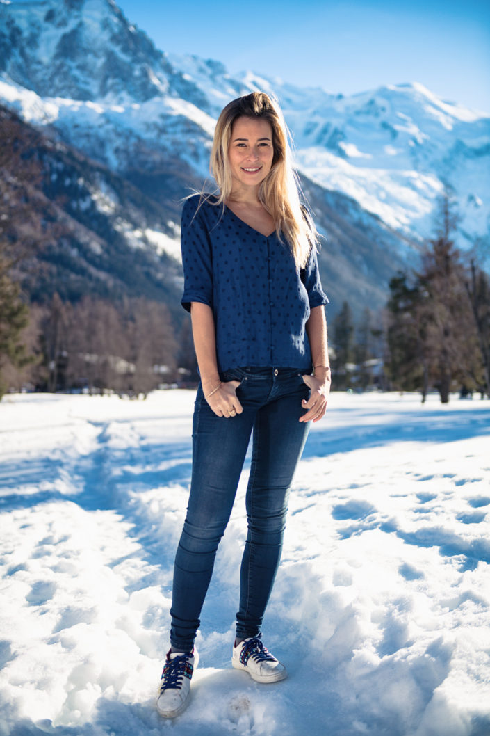 Photoshoot with Marilou Roubaud in Chamonix