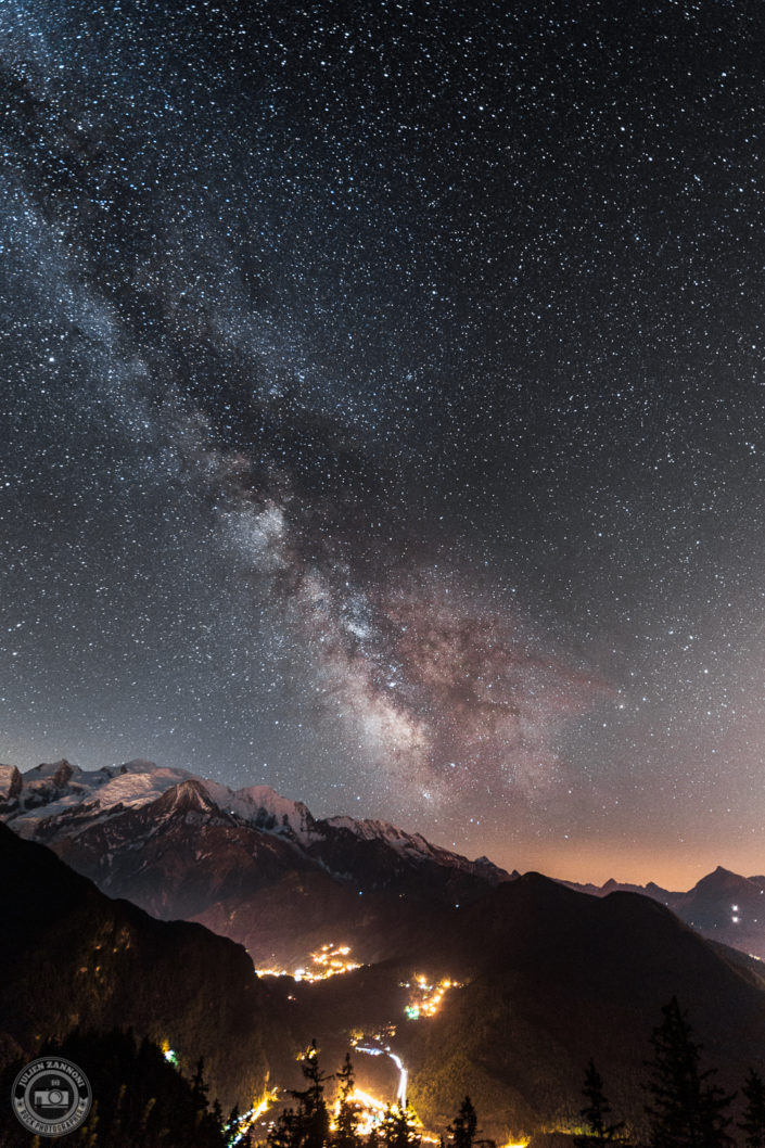 Voie Lactée au dessus du Mont Blanc