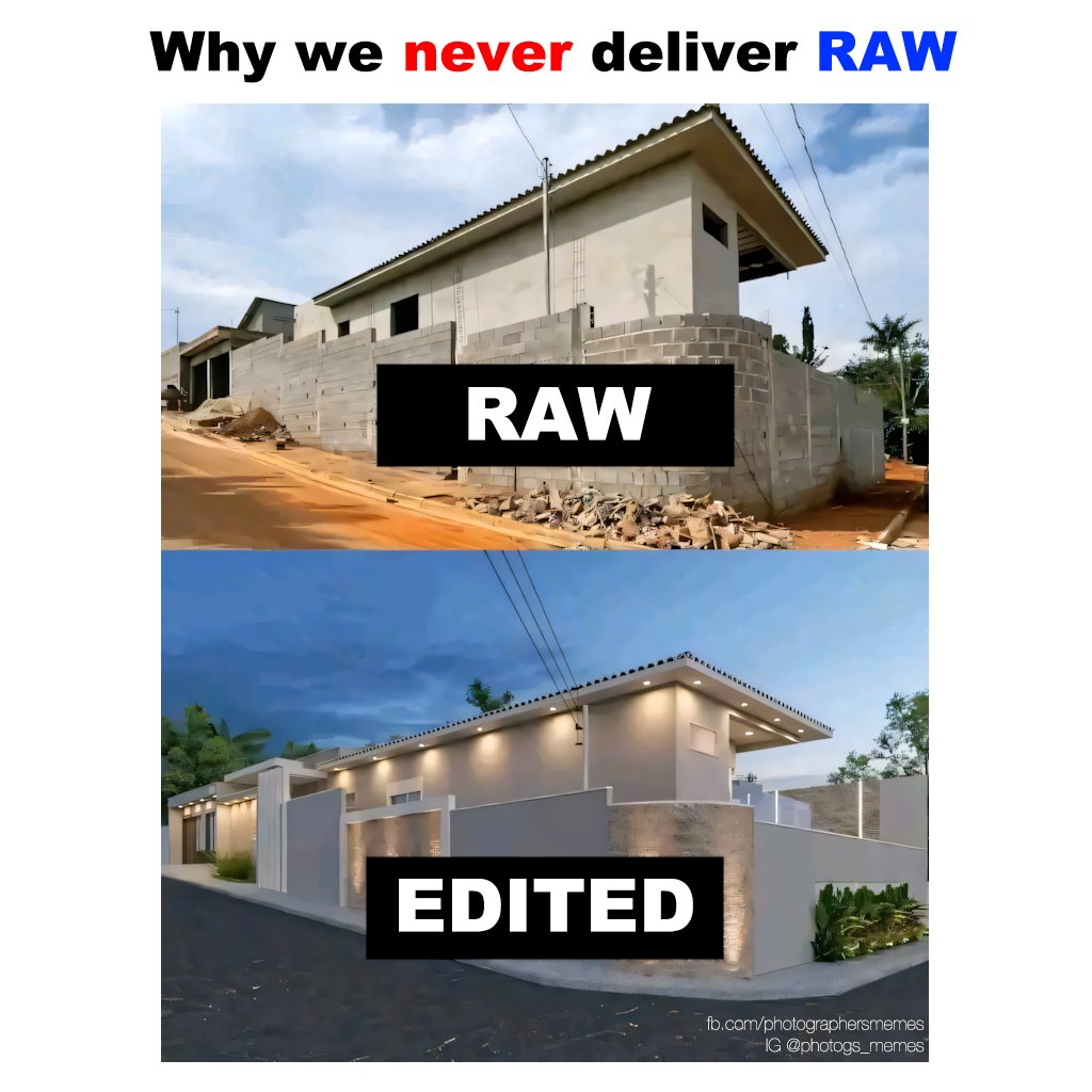 Photographe professionnel expliquant pourquoi il ne livre pas les fichiers RAW, comparaison entre photo brute et photo retouchée.